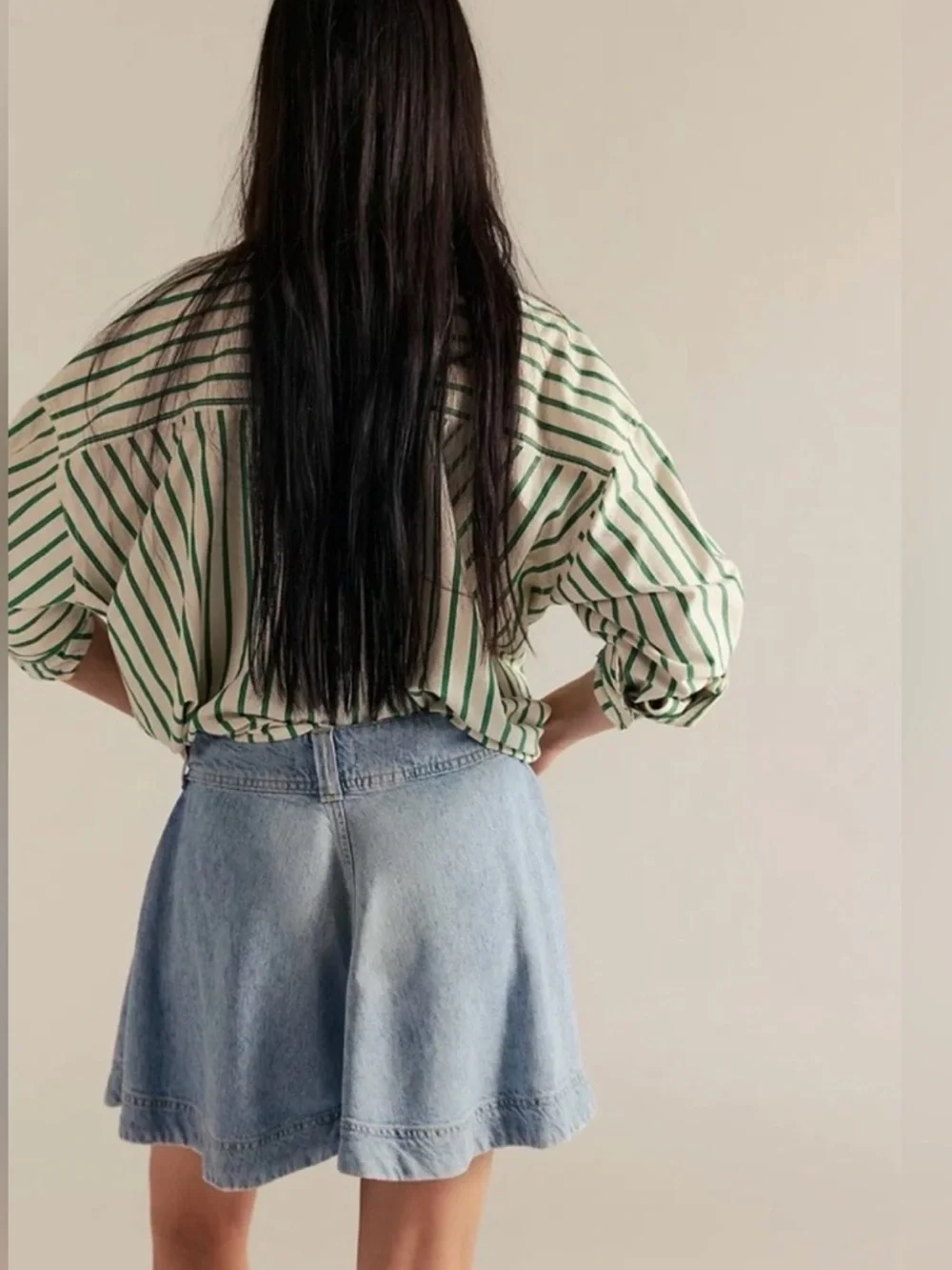Free People We The Free Wonderland Denim Skirt | Size 28 | NWT